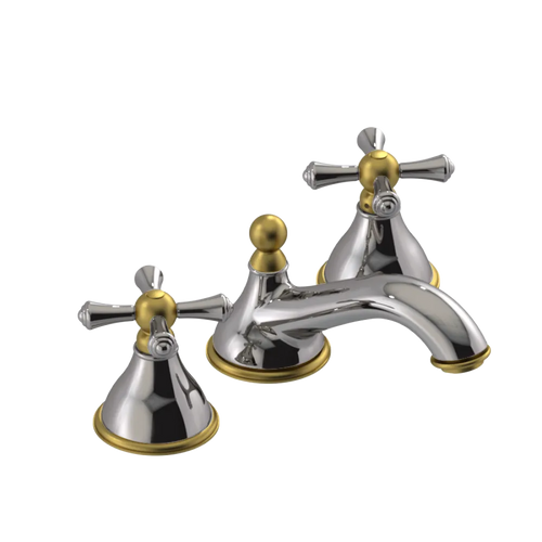 Rubinet Widespread Lav. Set. (less drain) Polished Nickel