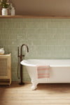 Baril Floor-mounted tub filler with hand shower