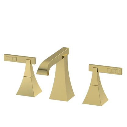 Rubinet Widespread Lav. Set. (less drain) Natural Brass
