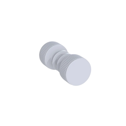 Rubinet Shower Door Knob (set) White