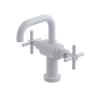 Rubinet Single Hole Dual Handle Lav. Set. (less drain) White