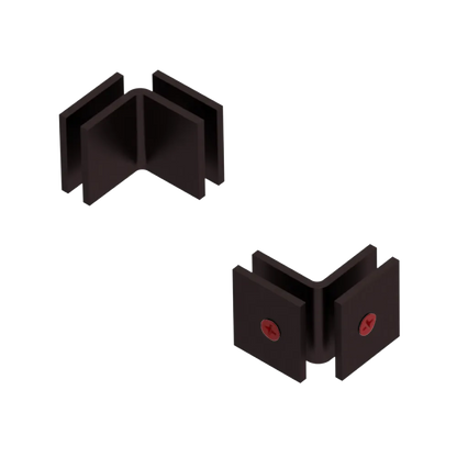 Rubinet 90 Glass to Glass Open Face Oil Rubbed Bronze