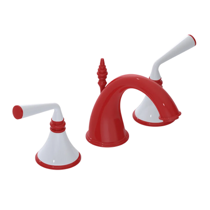 Rubinet Widespread Lav. Set. (less drain) Red