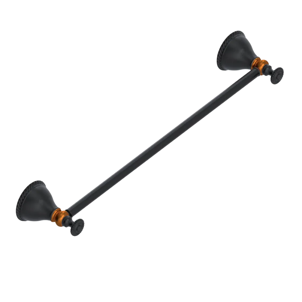 Rubinet Towel Bar 24" Matt Black