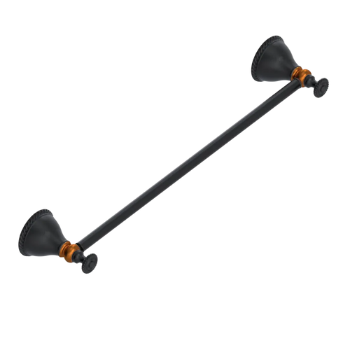 Rubinet Towel Bar 24" Matt Black