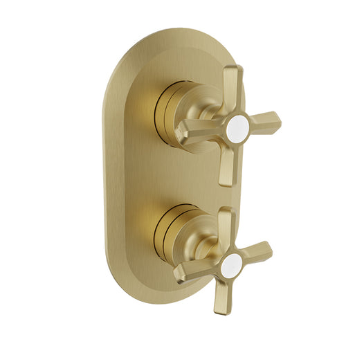 Baril Complete thermostatic pressure balanced shower control valve with 3-way diverter