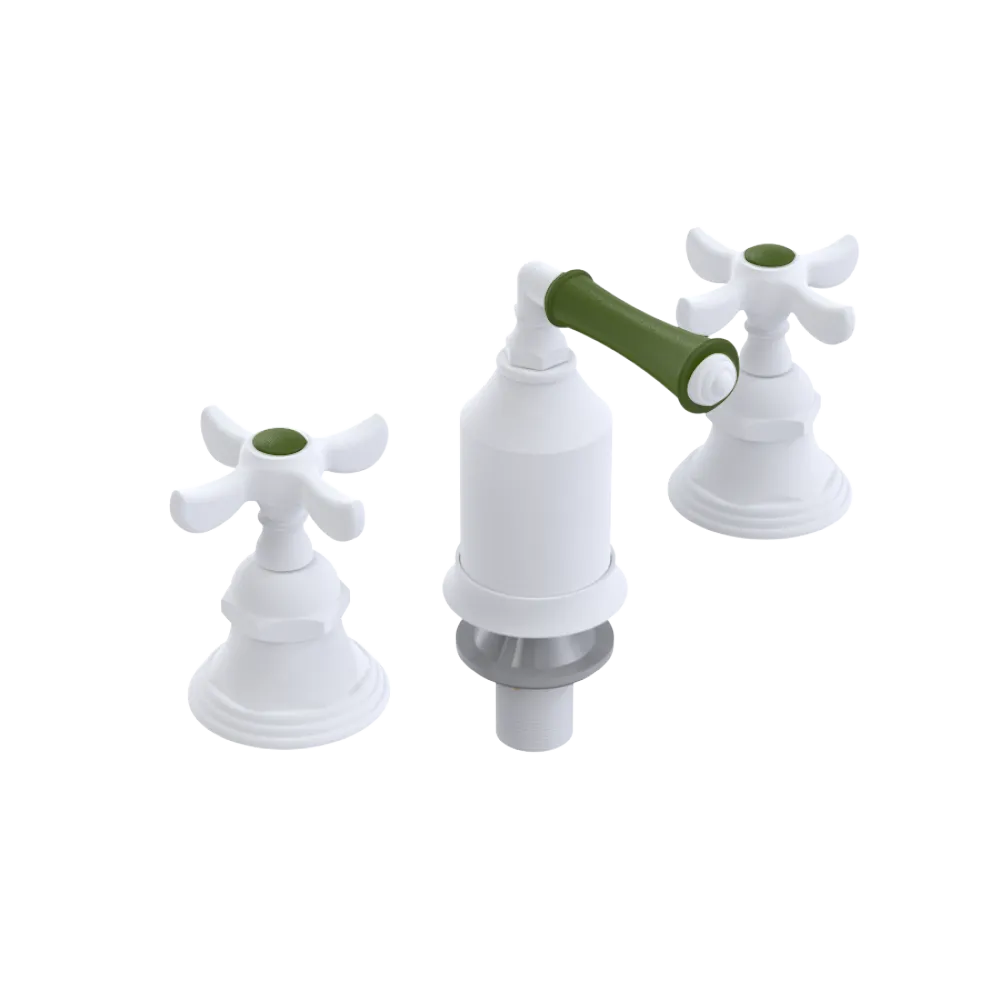 Rubinet Bidet Fitting with Spray, Diverter, and Vacum Breaker (Less Drain) Matt White