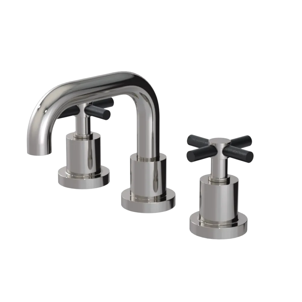 Rubinet Widespread Lav. Set. (less drain) Polished Nickel