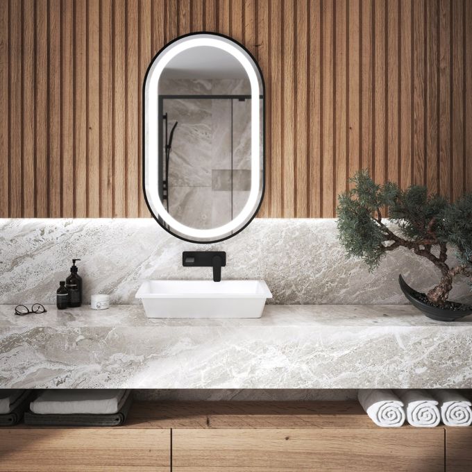 KALIA EFFECTLED-illuminated bathroom mirror - 22" x 38"