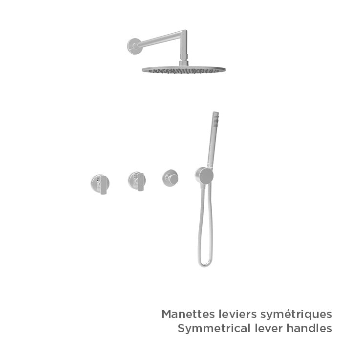 Baril Complete thermostatic shower kit without handle