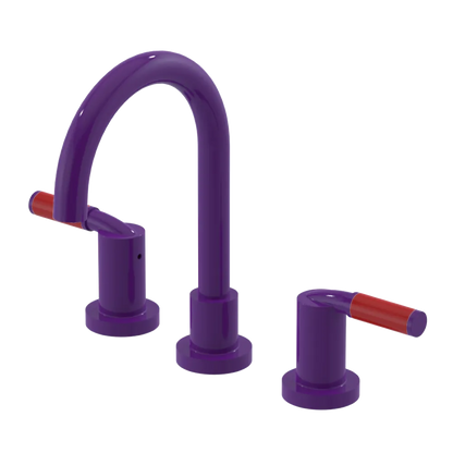 Rubinet Widespread Lav set (less drain) Purple Haze