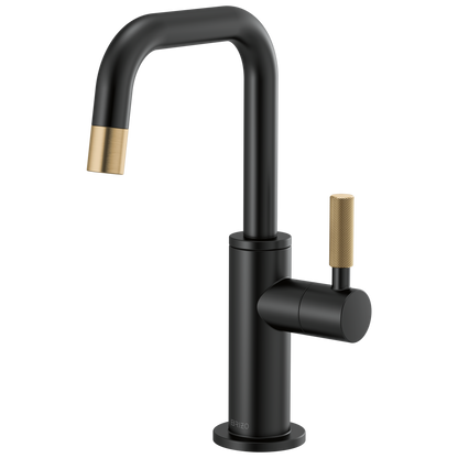 Brizo Beverage Faucet With Square Spout And Knurled Handle