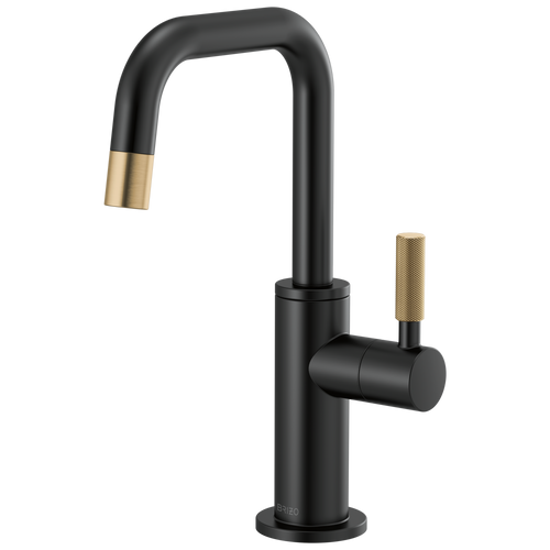 Brizo Beverage Faucet With Square Spout And Knurled Handle