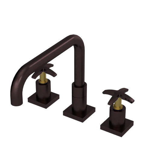 Rubinet Widespread Kitchen Set with Genesis Spout Oil Rubbed Bronze