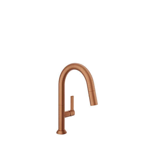 Baril Single-hole bar / prep kitchen faucet with 2-function pull-down spray