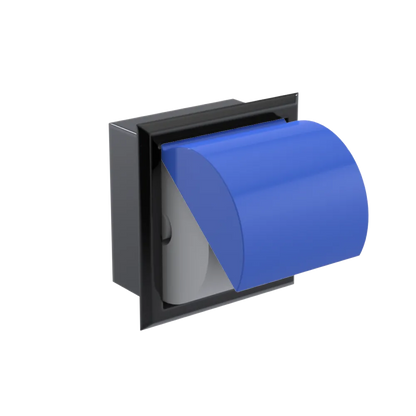 Rubinet RECESSED TOILET PAPER HOLDER Black