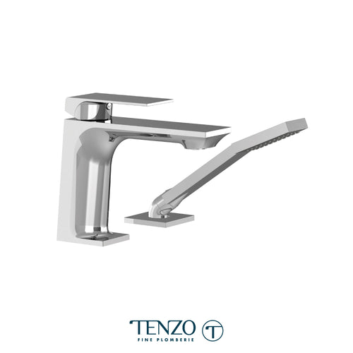 Tenzo 2 Pieces Slick Deck-Mount Tub Filler