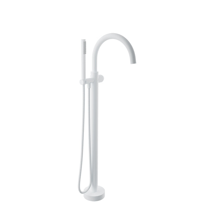 Baril Floor-mounted tub filler with hand shower (without handle)