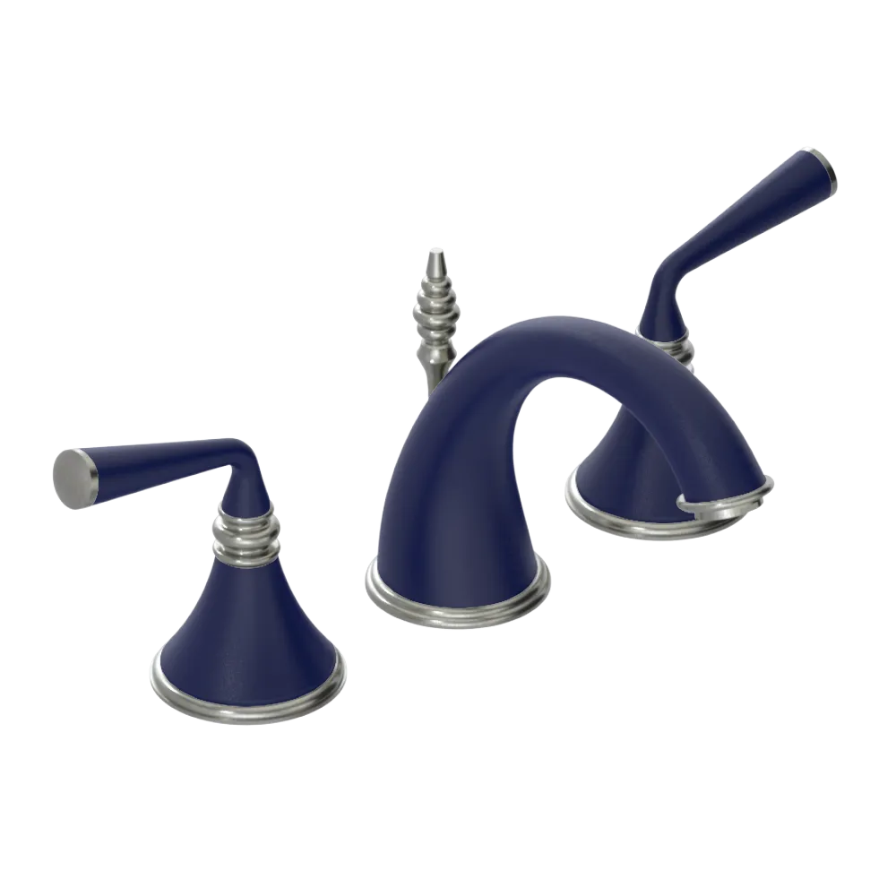 Rubinet Widespread Lav. Set. (less drain) Midnight Blue