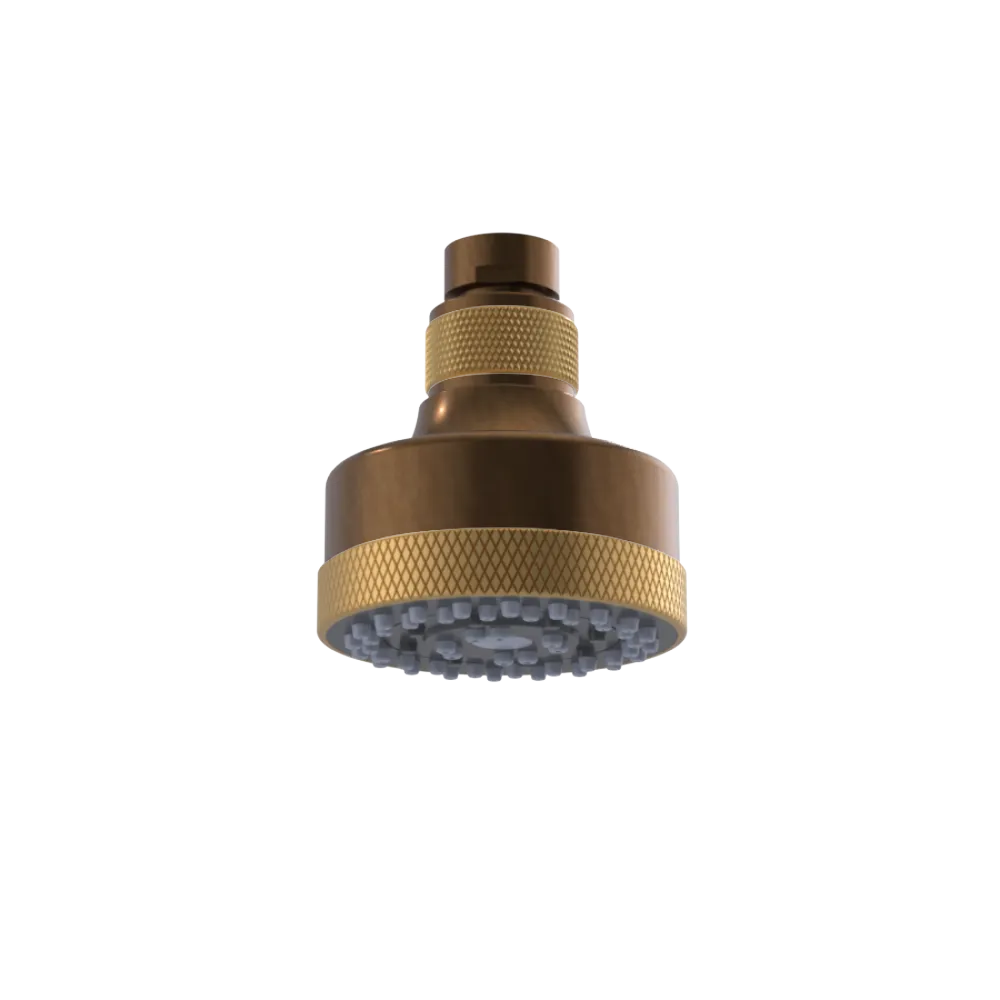 Rubinet 3 FUNCTION SHOWER HEAD Tuscan Brass