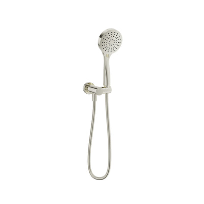 Baril 3-spray anti-limestone hand shower on wall-mounted supply elbow