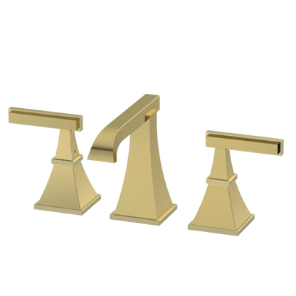 Rubinet Widespread Lav. Set. (less drain) Natural Brass