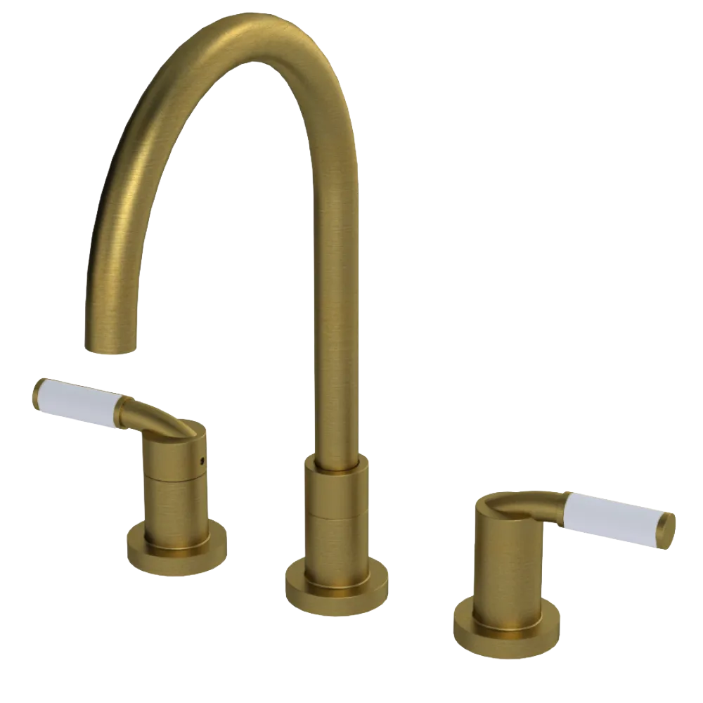 Rubinet Widespread Kitchen Set Antique Brass Matt