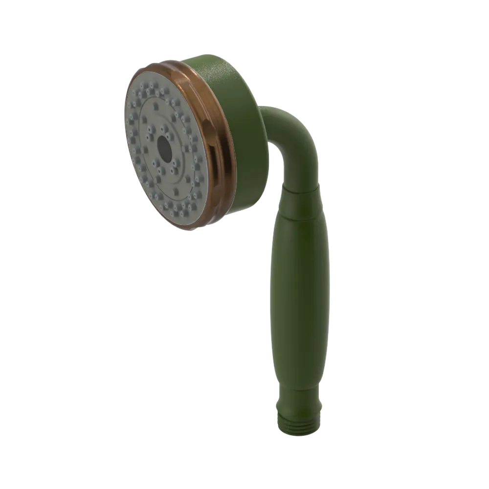 Rubinet 3 Function Hand Held Shower Only Green Envy