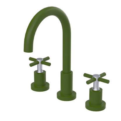 Rubinet Widespread Kitchen Set with LaSalle Spout Green Envy