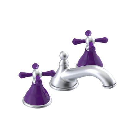 Rubinet Widespread Lav. Set. (less drain) Satin Chrome