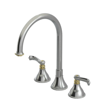 Rubinet Widespread Kitchen Set Satin Nickel