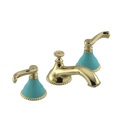 Rubinet Widespread Lav. Set. (less drain) Gold