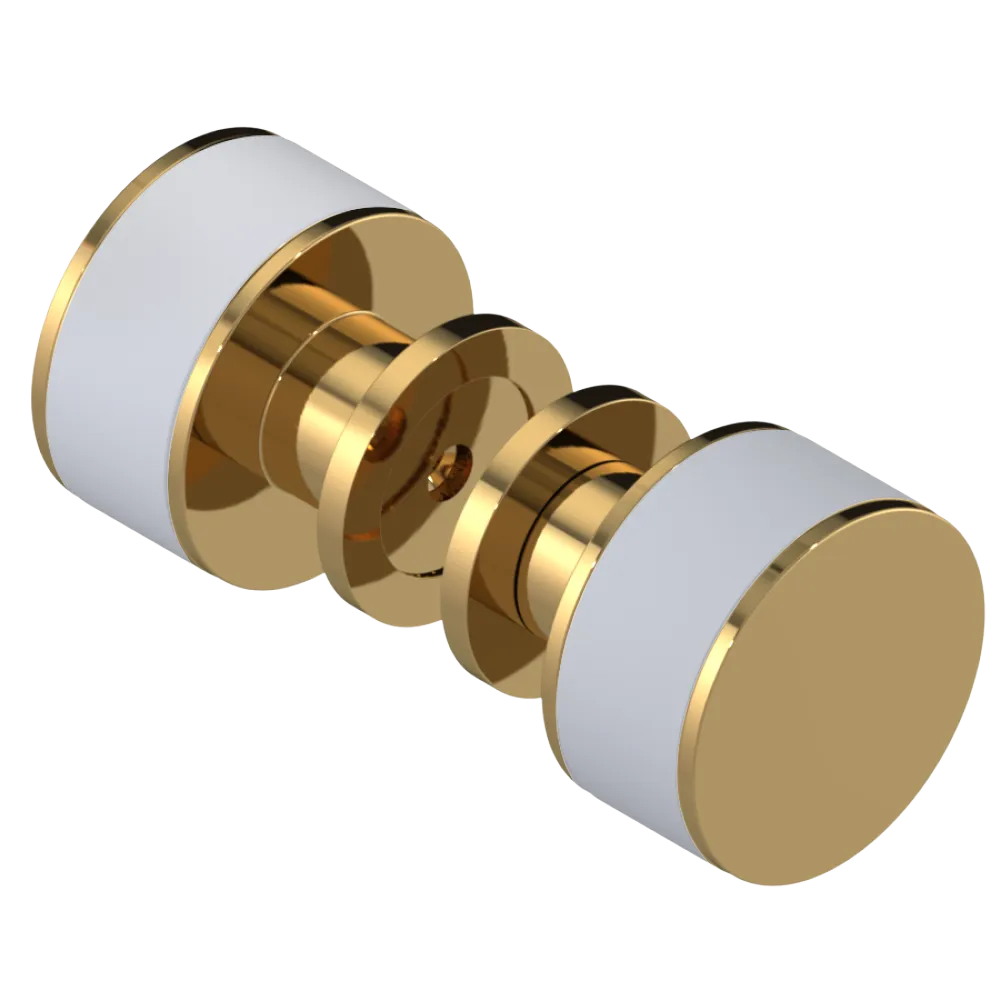 Rubinet Shower Door Knob (set) Gold