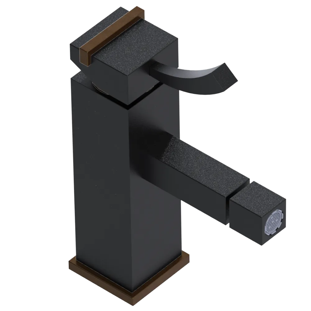 Rubinet Single Control Bidet Fitting (less drain) Matt Black