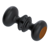 Rubinet Shower Door Knob (set) Matt Black