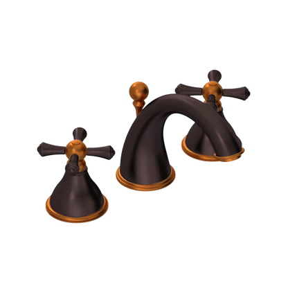 Rubinet Widespread Lav. Set. (less drain) Oil Rubbed Bronze
