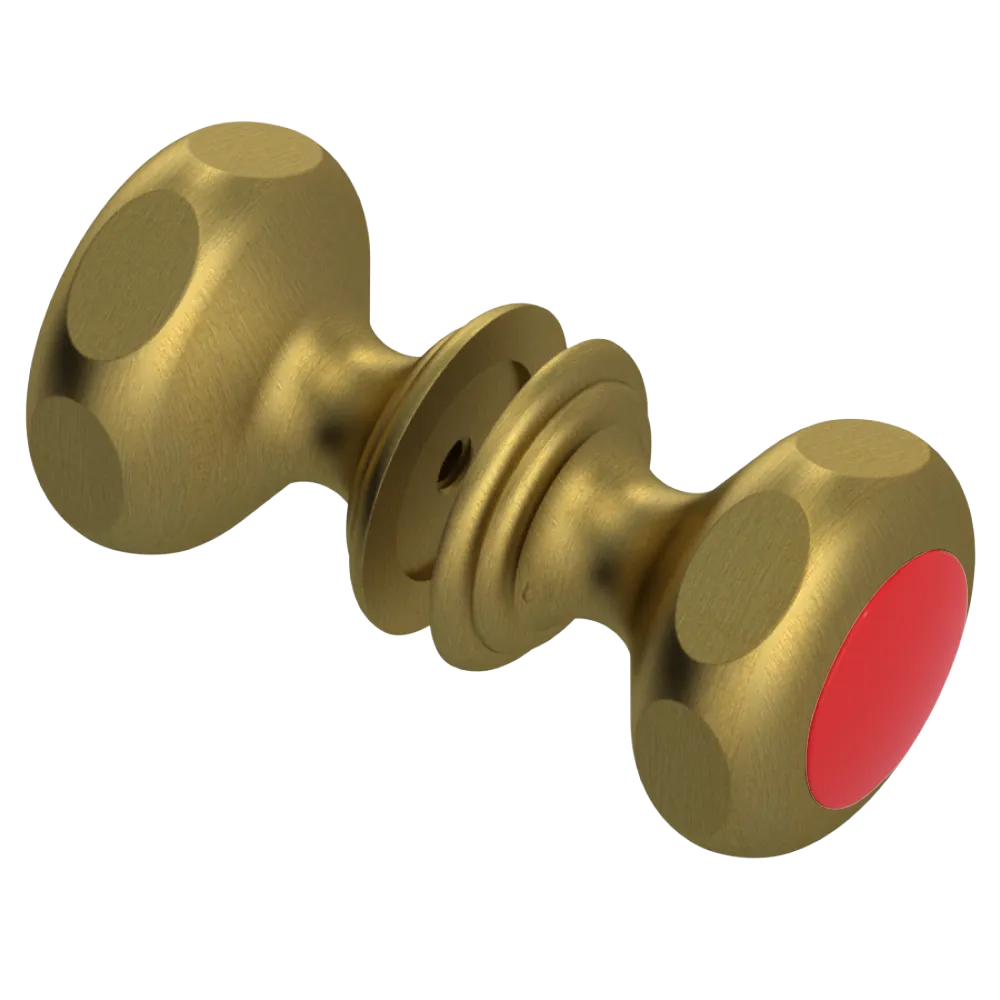 Rubinet Shower Door Knob (set) Antique Brass Matt