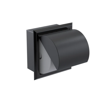 Rubinet RECESSED TOILET PAPER HOLDER Black