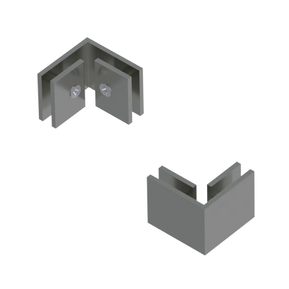 Rubinet 90 Glass to Glass Satin Nickel