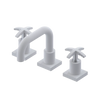 Rubinet Widespread Lav. Set. with Genesis spout (less drain) Matt White
