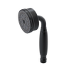 Rubinet 3 Function Hand Held Shower Only Matt Black