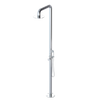 Rubinet Pressure Balance Outdoor Shower with Hand Held Shower & 10" Shower Head - 304 Stainless Steel Chrome