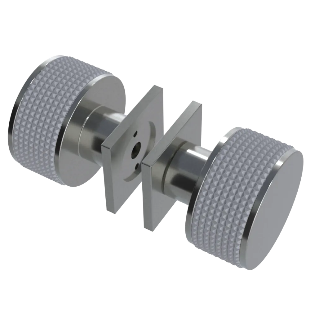 Rubinet Shower Door Knob (set) Satin Nickel