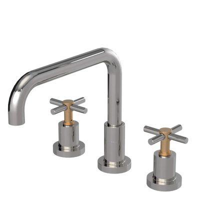 Rubinet Widespread Kitchen Set Polished Nickel