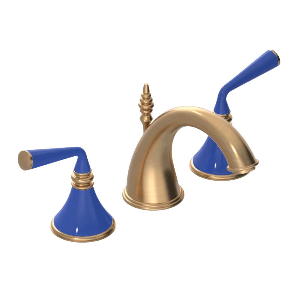 Rubinet Widespread Lav. Set. (less drain) Satin Gold