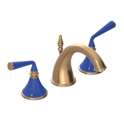 Rubinet Widespread Lav. Set. (less drain) Satin Gold