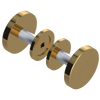 Rubinet Shower Door Knob (set) Gold