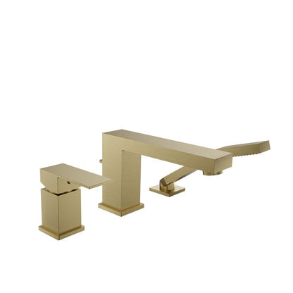 Baril 3-piece tub filler with hand shower