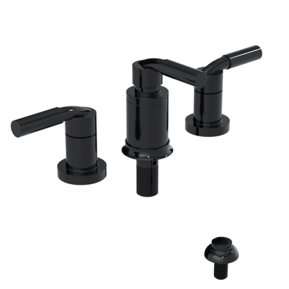 Rubinet Bidet Fitting with Spray, Diverter, and Vacuum Breaker (less drain) Black