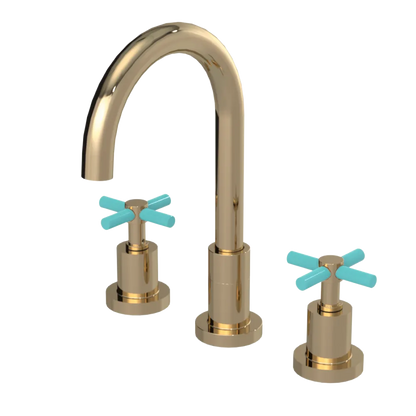 Rubinet Widespread Kitchen Set with LaSalle Spout Gold